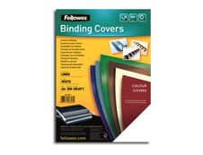 Fellowes - couvertures à reliure A4 (21 x 29,7 cm) - carton grain cuir 250 g/m² - noir
