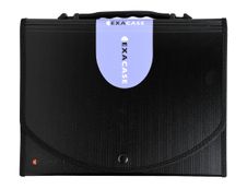 Exacompta Exacase - Classeur ménager (valisette trieur) 13 onglets - noir