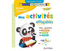 Bravo les maternelles - Mes activités effaçables - Petite section