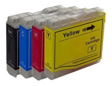 Cartouche compatible Brother LC985 - pack de 4 - noir, jaune, cyan, magenta - Switch 