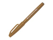 Pentel - Feutre pinceau à pointe souple - ocre