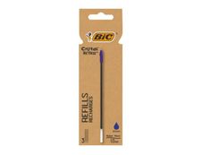 BIC Cristal Re'New - Pack de 3 recharges pour stylo à bille - noir