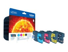 Brother LC980 - Pack de 4 - noir, cyan, magenta, jaune - cartouche d'encre originale