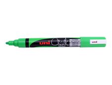 UNI CHALK - Marqueur craie - pointe moyenne conique - vert fluo