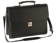 Oberthur Vancouver - Cartable rigide 2 compartiments - noir