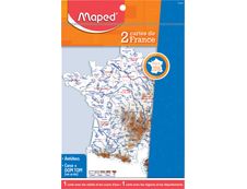 Maped - 2 cartes France - fleuves et departements