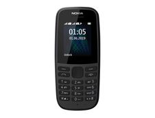 Nokia 105 - téléphone mobile double sim - 4 Mo - noir