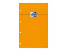 Oxford - Bloc notes - A4 + - 160 pages - petits carreaux - 80G - perforé - orange