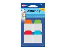 Avery UltraTabs - 40 Mini marque-pages/onglets adhésifs - couleurs assorties