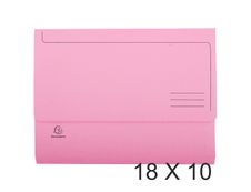 Exacompta Super 210 - 18 Paquets de 10 Chemises poche - rose