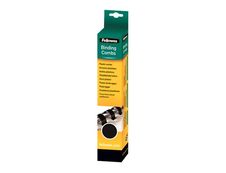 Fellowes - 25 anneaux de reliure en plastique - 16 mm - jusqu'à 120 feuilles - noir