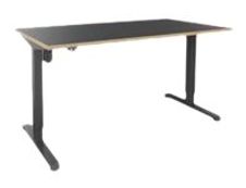 Bureau éléctrique - L160 - pied carbone - chêne clair