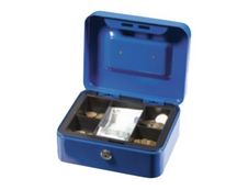 Solveig - Caisse à monnaie 20 x 16 x 9 cm - bleu