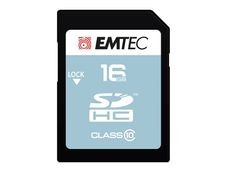 Emtec - carte mémoire 16 Go - Class 10 - SDHC
