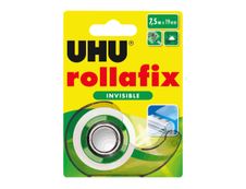 UHU rollafix - Distributeur avec ruban de bureau invisible 19 mm x 7,5 m