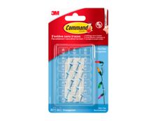Command - Pack de 20 Clips décoratifs avec 24 languettes transparentes