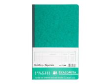 Exacompta - Registre des recettes/dépenses - 32 x 19,5 cm - 80 pages