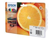 Epson 33 Oranges - Pack de 5 - noir, noir photo, cyan, magenta, jaune - cartouche d'encre originale