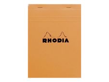 Rhodia Basics - Bloc notes - A5 - 160 pages - réglé avec marges - 80g - orange