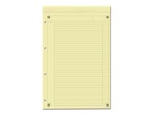 Oxford International - Bloc notes - A4 + - 160 pages - ligné jaune - perforé