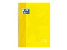 Oxford European Book 1 - Cahier à spirale A4+ - 160 pages - petits carreaux (5x5 cm) - jaune