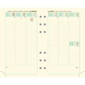 Exacompta Exatime 17 - Recharge pour organiseur - 1 semaine sur 2 pages à la verticale - 9,8 x 17,2 cm
