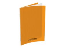 Conquérant Classique - Cahier polypro 24 x 32 cm - 48 pages - grands carreaux (Seyes) - orange