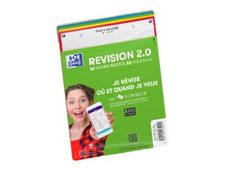 Oxford REVISION 2.0 - Pack de 32 Fiches Bristol Scribzee - A6 - petits carreaux - non perforées - jaune