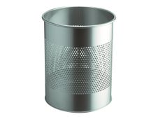 Durable - Corbeille à papier métallique ajourée 15L - argent