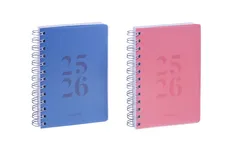 Agenda à spirale Wire-O - 1 jour par page - 11,5 x 16,9 cm - 2 couleurs disponibles - Brepols