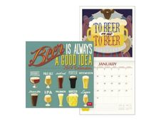 Legami - Calendrier mensuel 2024 - 30 x 29 cm - bière