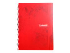 Calligraphe 7000 - Cahier à spirale 24 x 32 cm - 180 pages - petits carreaux (5x5 mm) - disponible dans différentes couleurs