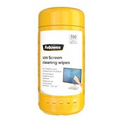 Fellowes Boîte de 100 lingettes nettoyantes pour écran