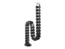 T'nB Ergonomic - Guide câble articulé avec base en métal - noir
