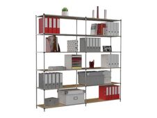 Paperflow Tubeco - Rack à étagère - rayonnage de bureau 6 niveaux - élément suivant - 200 x 100 x 34 cm
