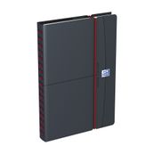 Agenda à élastique Office - 1 semaine sur 2 pages - 10 x 15 cm - gris/rouge - Oxford