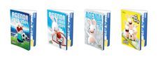 Agenda Lapins Crétins Best Of - 1 jour par page - 12 x 17 cm - différents modèles disponibles - Hamelin