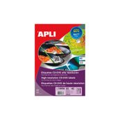 Apli - 40 Étiquettes CD/DVD photo mat