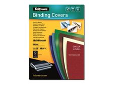 Fellowes - 25 couverture à reliure A4 (21 x 29,7 cm) - 250 g/m² - Noir