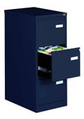 Classeur métallique monobloc professionnel - 3 tiroirs - H102 x L41 x P62 cm - anthracite