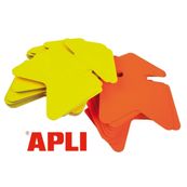 Apli Agipa - 10 flèches fluo effaçables - jaune/orange - 24 x 32 cm