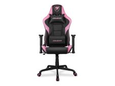 Fauteuil gamer ARMOR Elite - accoudoirs réglables - appui-tête intégré - noir et rose