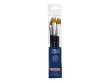 Lefranc & Bourgeois - Pack de 3 pinceaux plats - N° 8, 16, 24