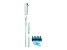 Schneider Callissima - Coffret cadeau avec stylo et différentes plumes - menthe