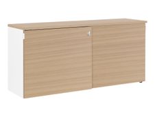 Crédence YES ! - L160 x H75 x P45 - 2 portes coulissantes - Façade et dessus Chêne