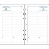 Exacompta Exatime 17 - Recharge pour organiseur - 1 jour par page - 2nd semestre - 10,5 x 17,2 cm