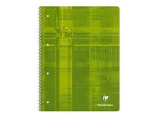 Clairefontaine Studium - Cahier à spirale A4 (21x29,7 cm) - 160 pages - grands carreaux (seyès) - feuilles perforées détachables - disponible dans différentes couleurs