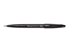 Pentel - Feutre pinceau à pointe souple - noir