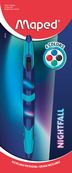 Maped Nightfall - Stylo à bille 4 couleurs Twin Tip (blister)