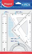 Maped - Kit de traçage 4 pièces 20 cm